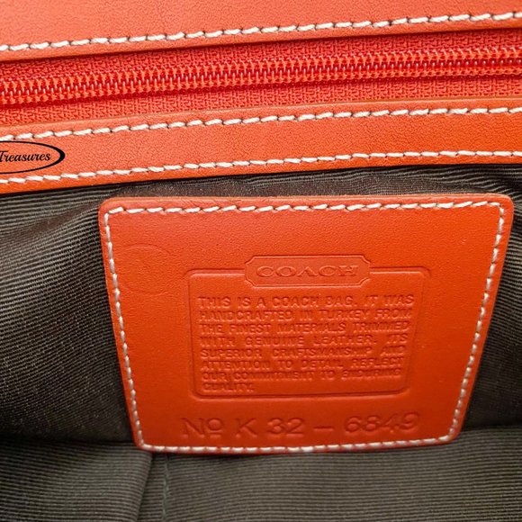 Coach Crossbody with Red Leather Trim - Picture 6 of 11